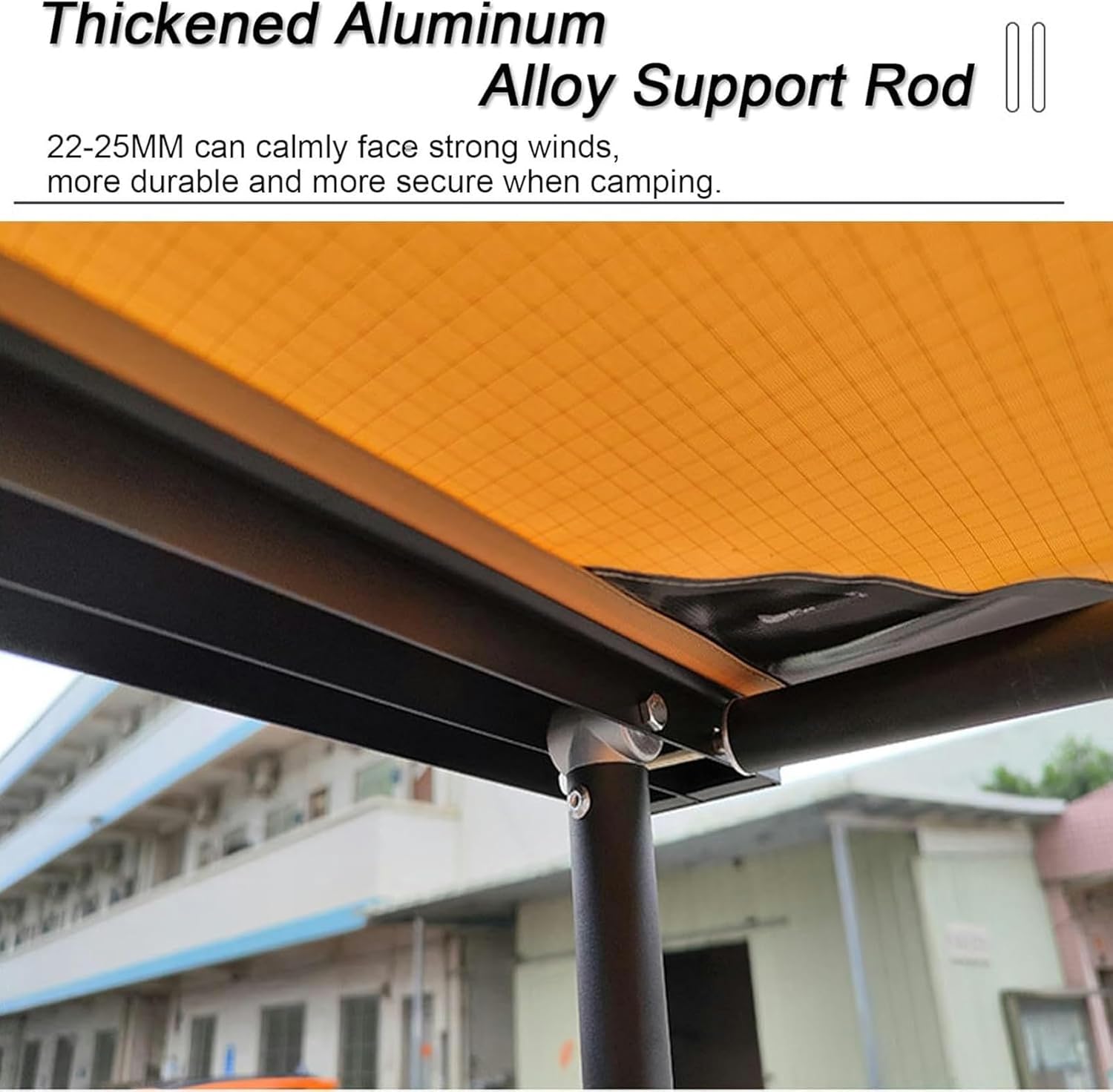 AMNOOL Camper Awning, Car Holder Awning, Car Retractable Side Awning, Weather Resistant, Camping and Ground