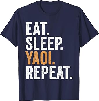 Eat Sleep Yaoi Repeat Funny Manga T-Shirt