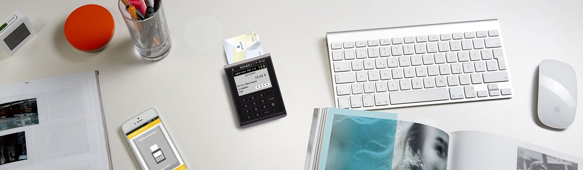 REINER SCT cyberJack® POS | Electronic-Cash-Terminal | Kartenleser für bargeldlose Transaktionen | Lesegerät Made in Germany