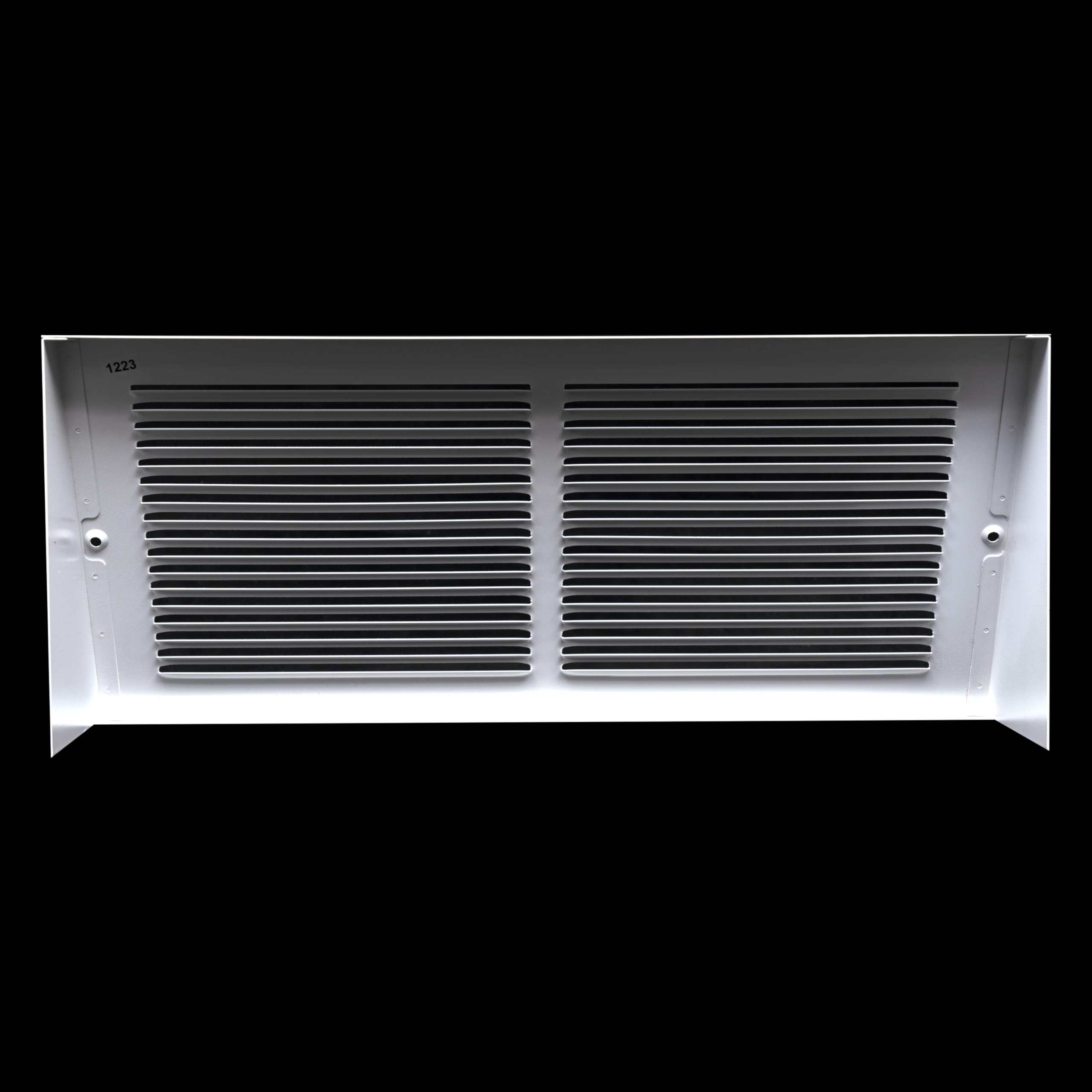 Triangular Duct Opening Snapklik.com : Fits 14x6 Duct Opening Steel Triangular Baseboard Return ...