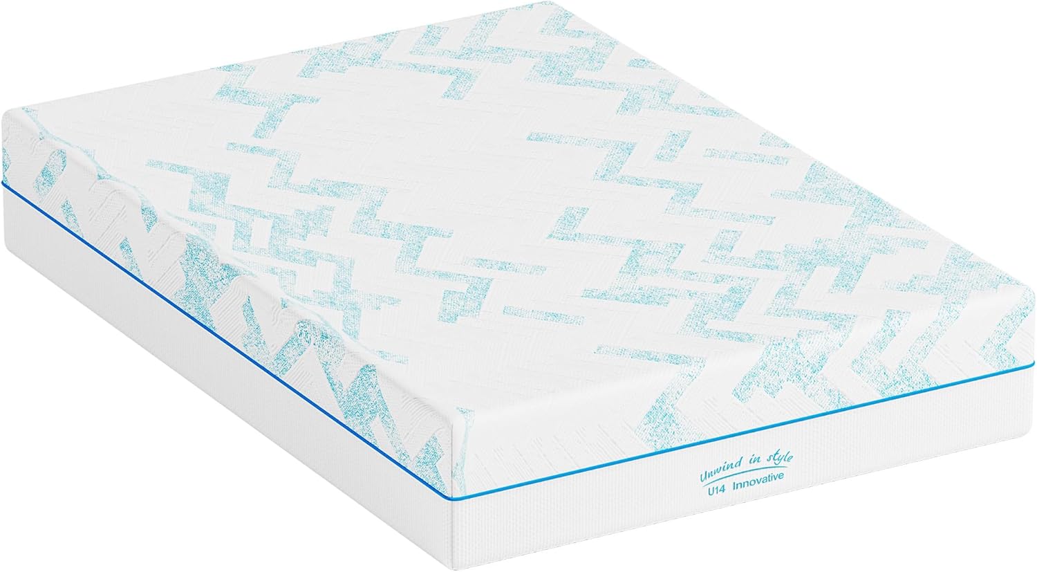 10" RV Short King Mattress - Gel-Infused Memory Foam, Breathable Jacquard Cover, No Glass Fibers - Medium Firm Camper & Trailer Mattress (White, 10" King)