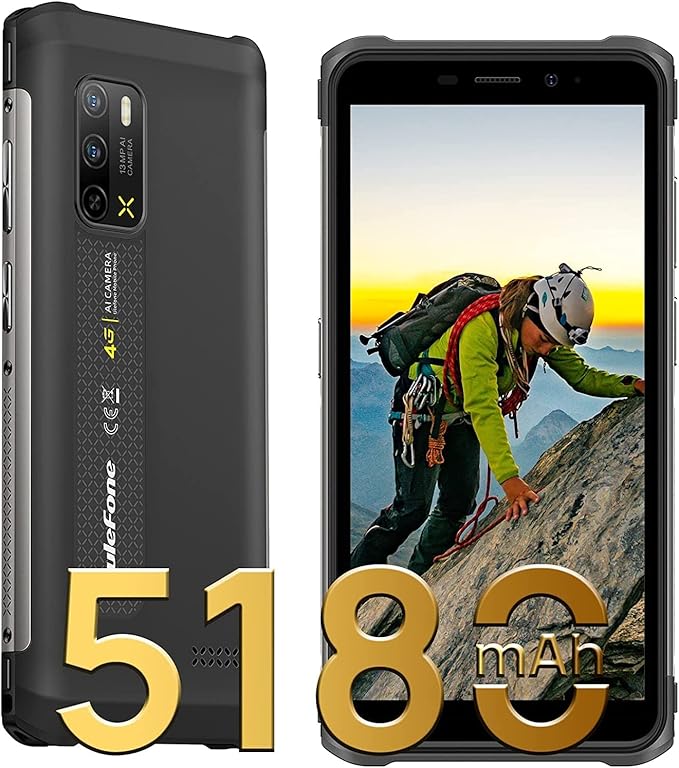 title=Rugged Smartphone 2022, Ulefone Armor X10 Cellulare Antiurto 4GB RAM + 32GB ROM,