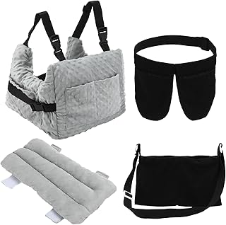 4 Pcs Post Mastectomy Pillow Set Seatbelt Pillow Mastectomy Drain Holder Shower Bag for Breast Surgery Recovery Supplies Must Haves Breast Reduction Recovery Hysterectomy Post Surgery Gifts