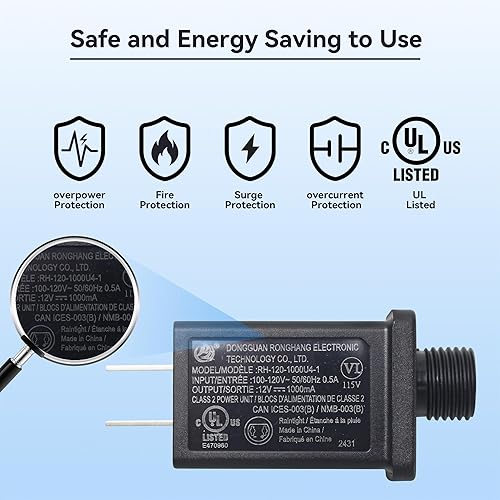 Miniatura 4 de BEISHIDA Fuente de alimentación de clase 2 12V-700mA IP44Low Voltage LED Driver Transformer pieza de repuesto con certificación UL Adaptador de