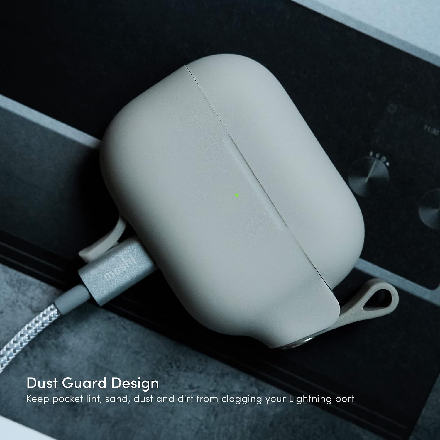 Moshi Pebbo for AirPods Pro 2 Cases (Savanna Beige)