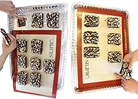 Vista 4 de Non-stick Silicone Baking Mat Set 2pk – Easy to Clean + Dishwasher Safe – 16 5/8" x 11" Fits Half Size Sheet Pans