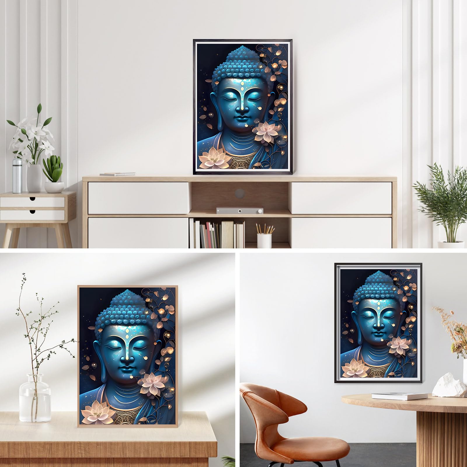NAIMOER Boeddha Diamantschilderijkits voor volwassenen, 5D-standbeeld, diamantschilderijkits voor volwassenen, kinderen, doe-het-zelf volledige boor, bloemen, diamantkunst, borduurwerk, diamantstippen NAIMOER Boeddha Diamantschilderijkits voor volwassenen, 5D-standbeeld, diamantschilderijkits voor volwassenen, kinderen, doe-het-zelf volledige boor, bloemen, diamantkunst, borduurwerk, diamantstippen