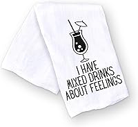 Vista 7 de Toalla de cocina divertida hecha a mano, 100% algodón, divertida toalla de barra de Martini sucio para cocina, I Like It Dirty, perfecta