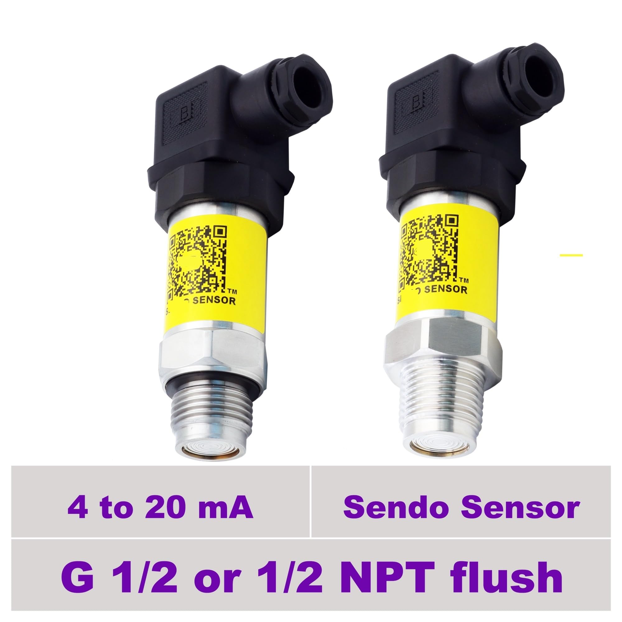 Transmisor de presión rasante G 3/4 1/2"NPT G1/2" | 4-20mA -1 a 24 15 bar 9 5 3bar 0,6bar negativo -0,1 a 0bar -0,2 a 0,2bar(1 2NPT,-0.5 to 0.5 bar)