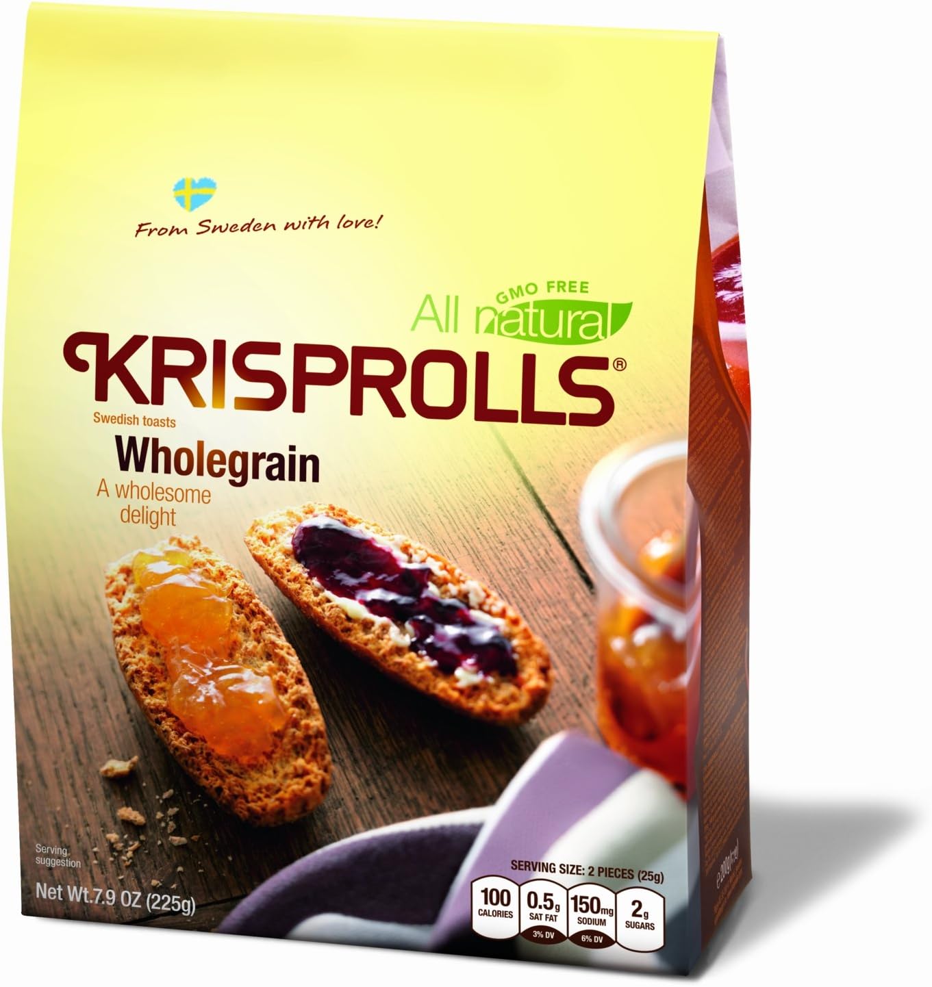 Original Wholegrain Wheat Krisprolls, 7.9 Ounce