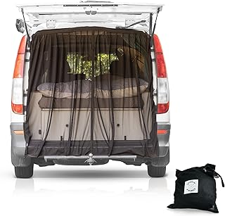 Living in a Bubble Mercedes Metris Van Bug Screen & Other Campervans, Universal Size, Magnetic Mosquito Net for Motorhomes, RV Screen Door for Back Door Bug Mesh, Van Life Essentials (Small)