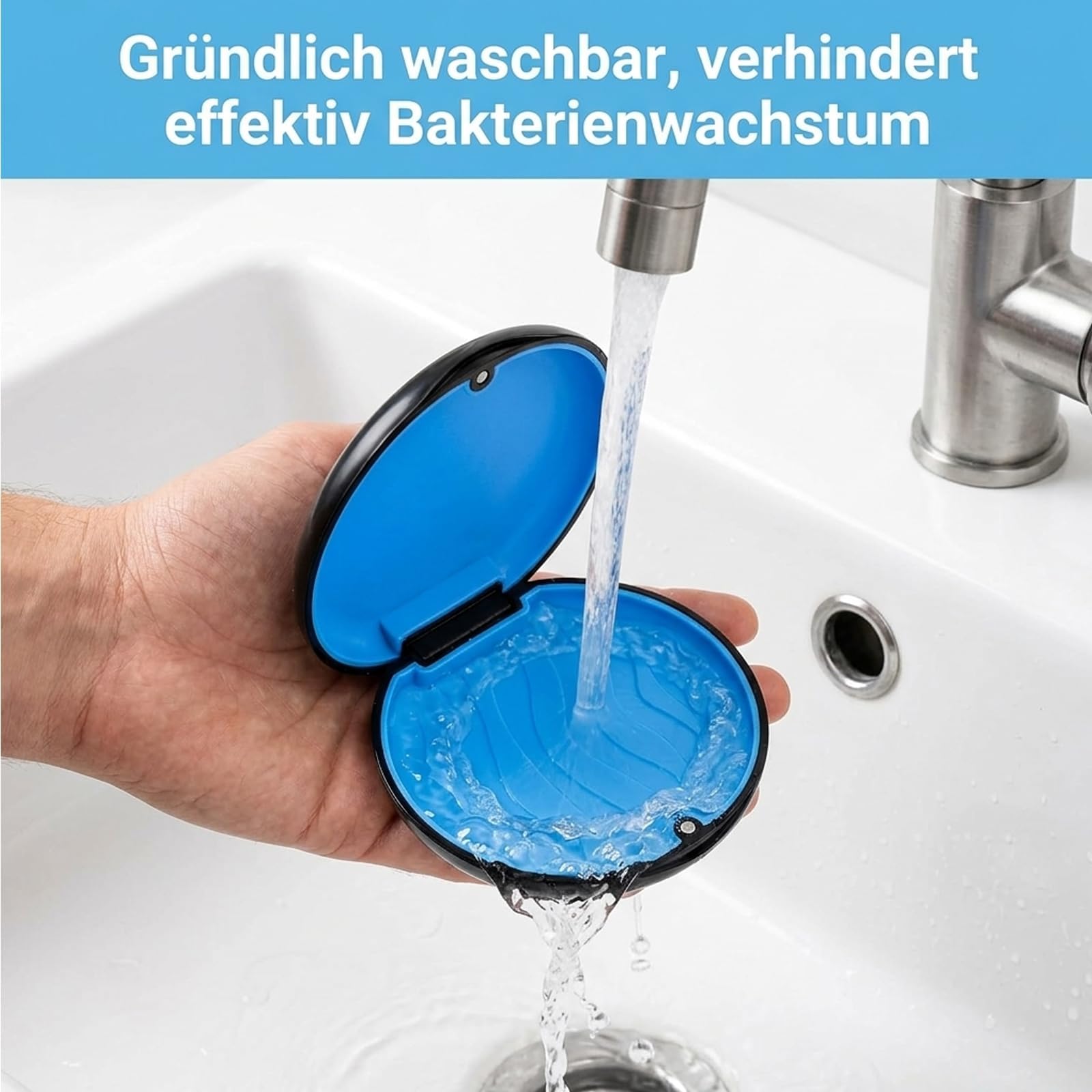 2 Stück Aufbewahrungsset für unsichtbare Zahnschienen, für Aligner, praktische Transportbox für unterwegs, inklusive Reinigungsbürste und Entfernungshilfen, für Reisen und täglichen Gebrauch