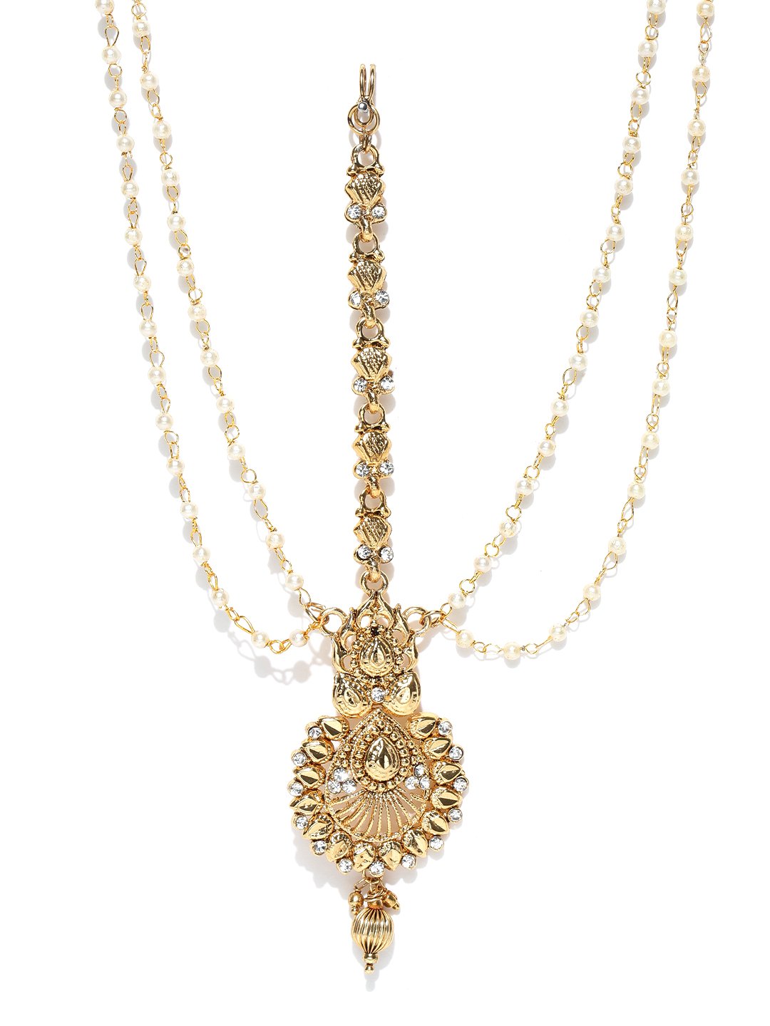 Zaveri Pearls Ethnic Gold-Toned Maangtikka for Women-ZPFK6669 (B0795RXTSR) Amazon Price History, Amazon Price Tracker