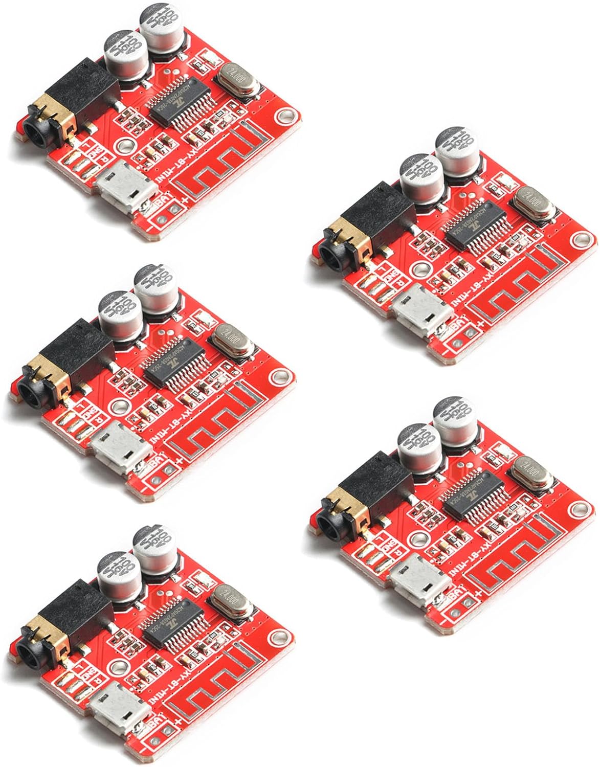 5Pcs Bluetooth Decoding Board XY-BT-Mini MP3 Bluetooth...