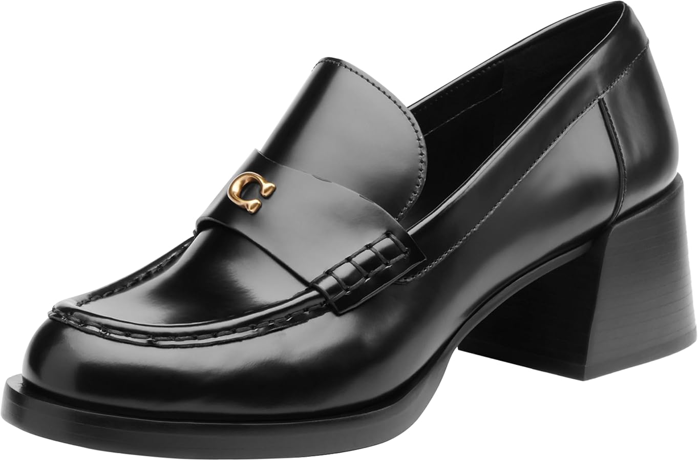 COACH MAVIS LEATHER LOAFER 黒 5C COACH MAVIS LEATHER LOAFER 黒 5C
