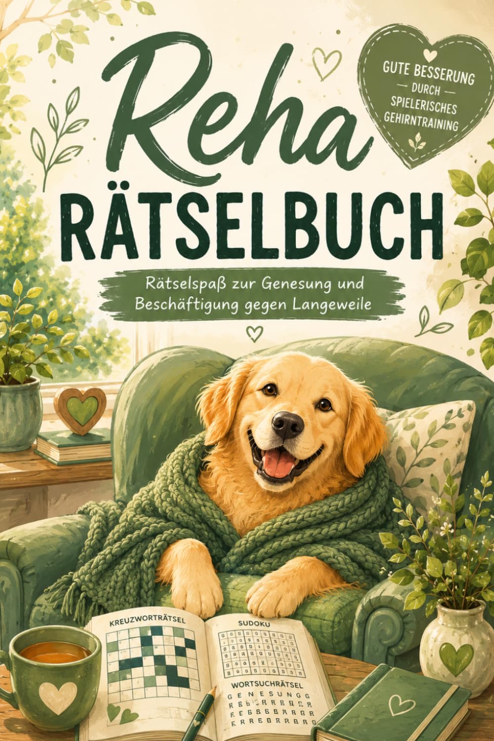 Reha Rätselbuch – Gute Besserung mit Rätselspaß: Eine entspannende Beschäftigung zur Genesung und gegen Langeweile.