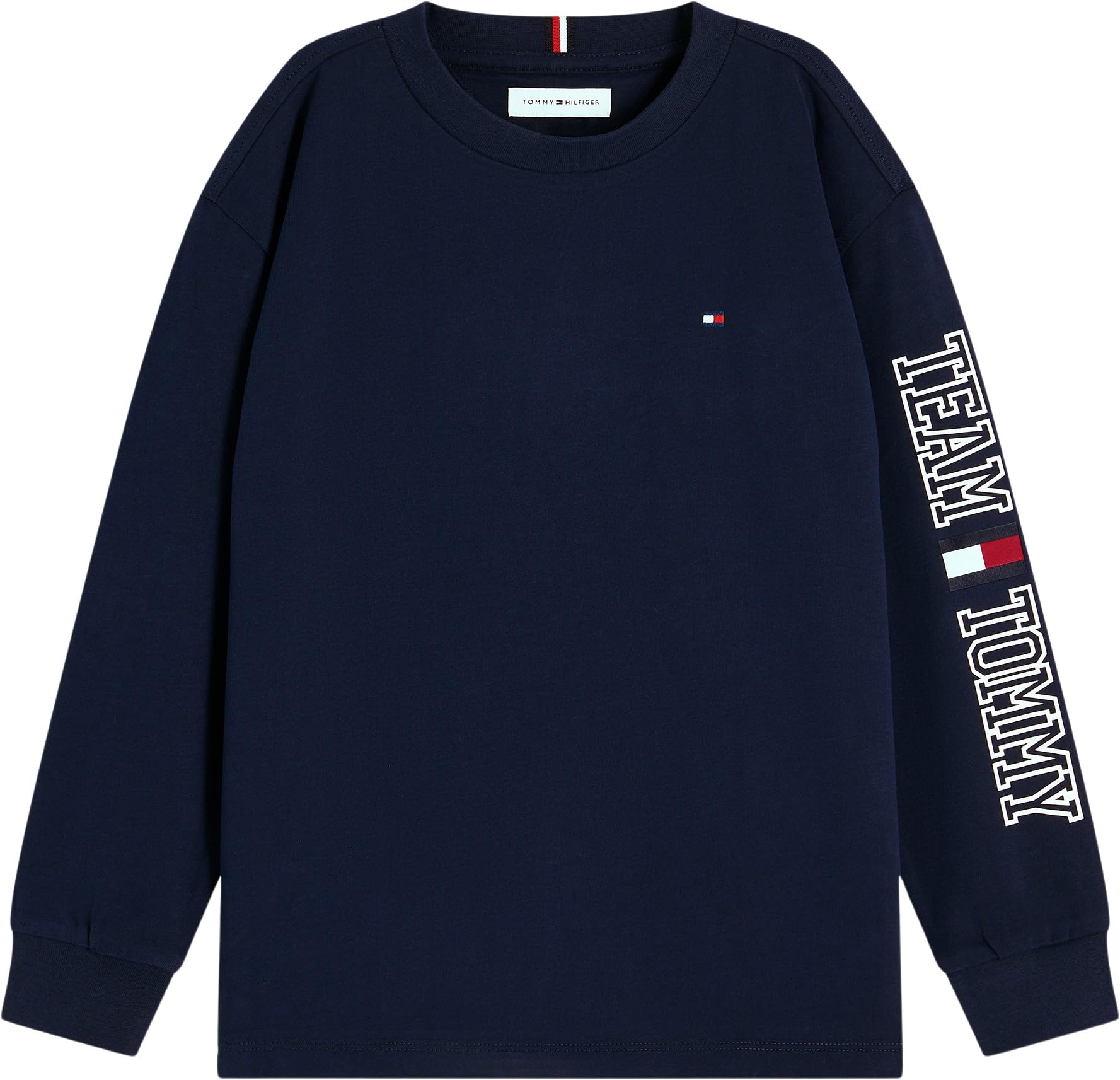 Tommy Hilfiger Jungen Team Tommy Graphic T-Shirt Ls Kb0kb10512 Weitere T-Shirts