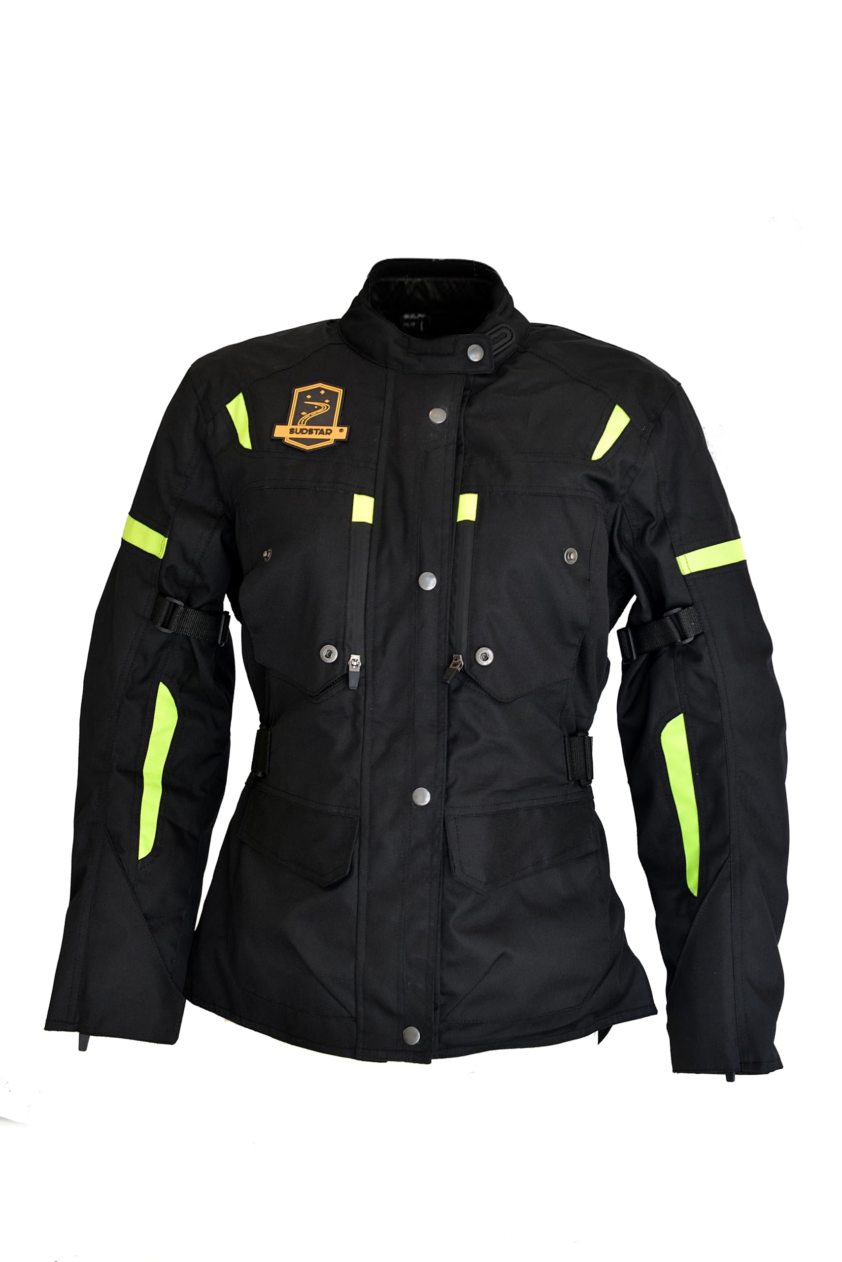 Giacca da Moto, modello MACAO, 4 stagioni, donna, Cordura 500D impermeabili, con riflettenti e aereazioni. Protezione CE