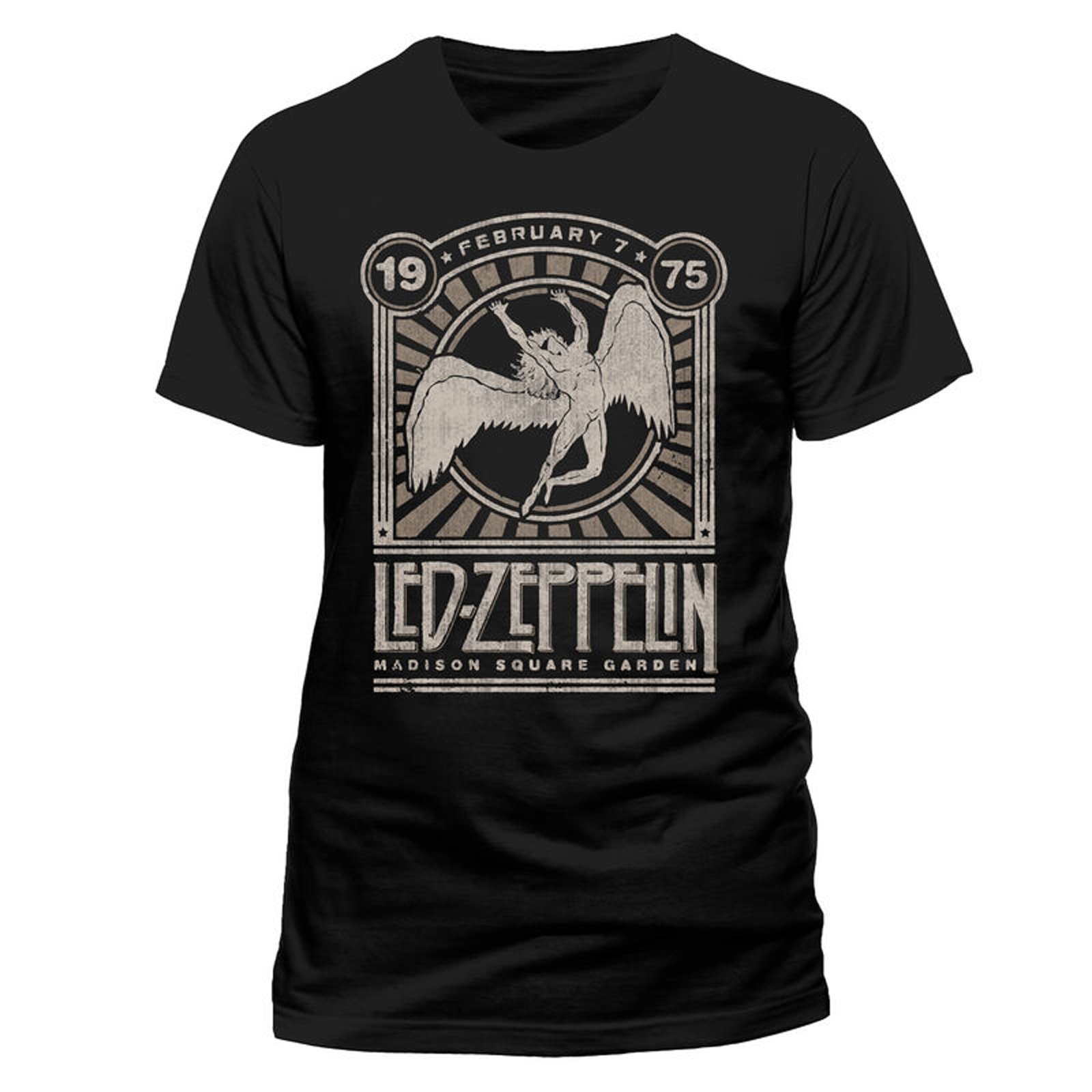 Led Zeppelin Madison Square Gardens Rock Official Tee T-Shirt Mens Unisex (Medium)
