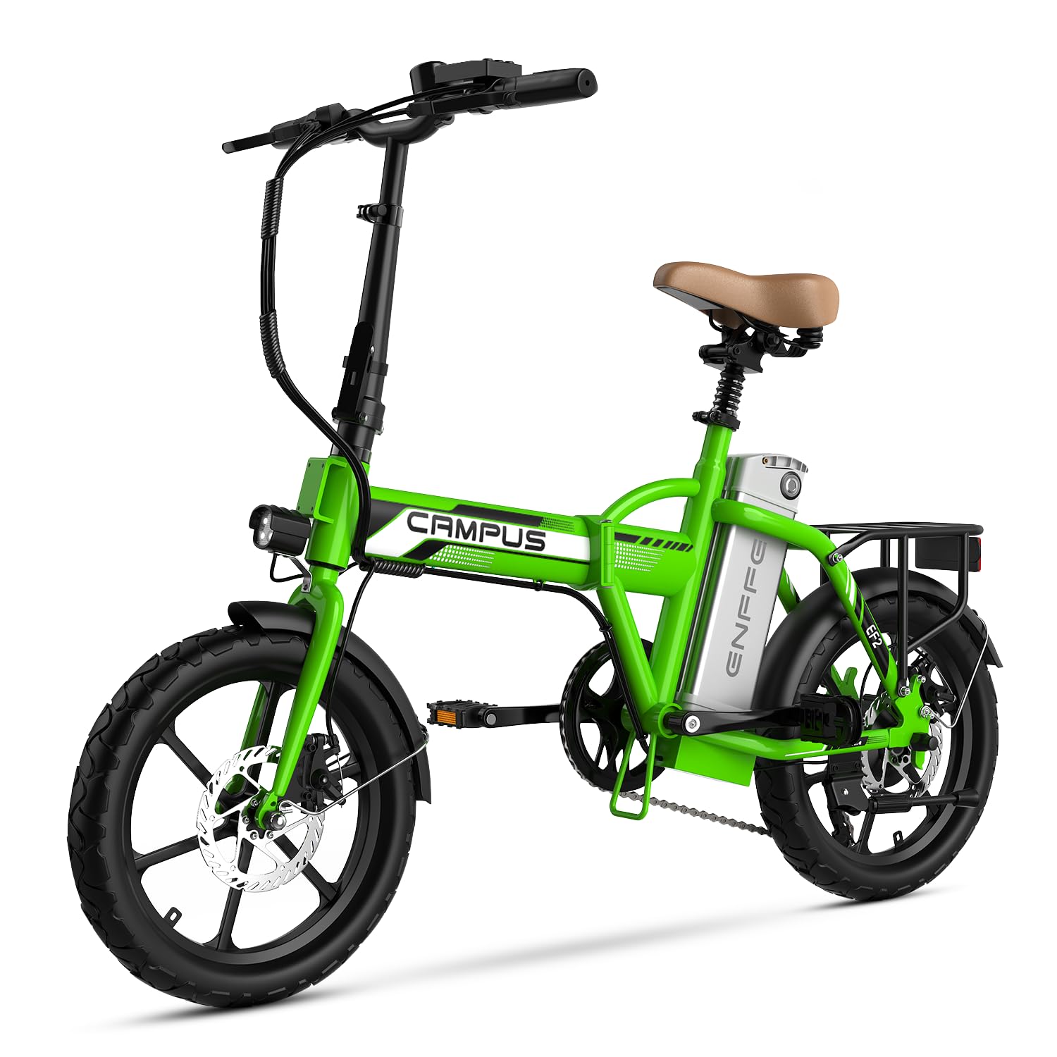 Campus 2.0 Electric Bike | Super Light Teen and Adult Folding Bikes - Weighs Only 49lbs | 40 Mile Range | 20MPH Top Speed