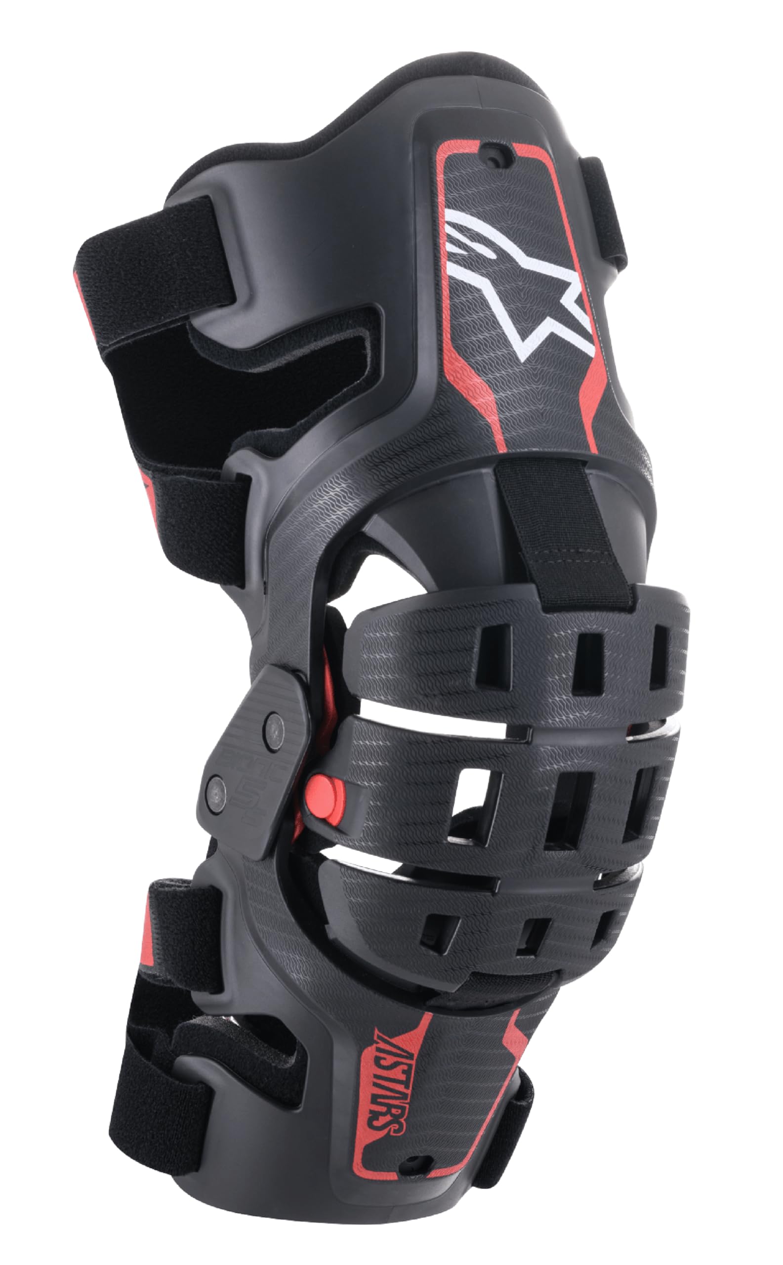 Alpinestars Bionic 5S Młodzieżowe Ochraniacze kolan, czarny/czerwony, jeden rozmiar