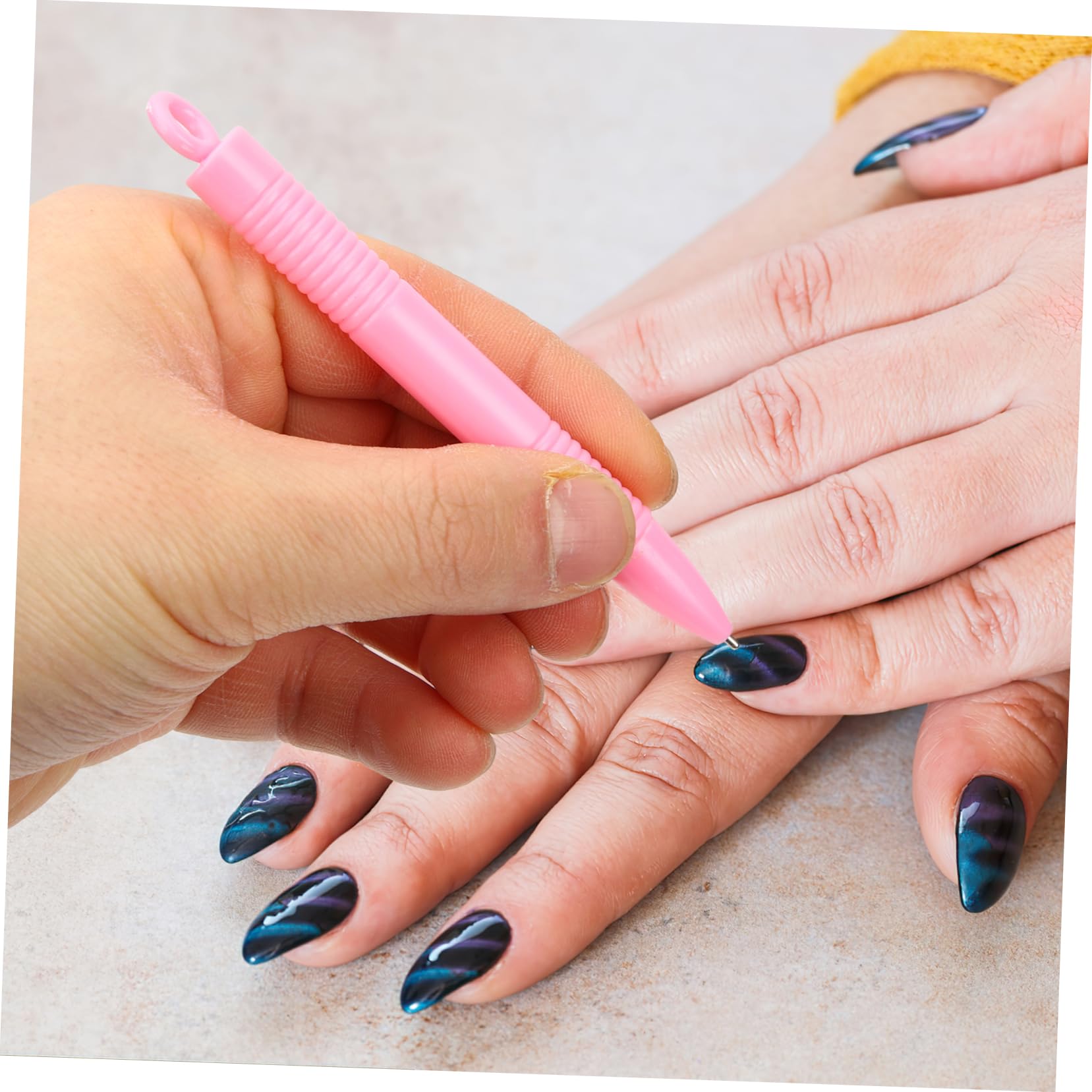 Healvian 60pezzi Penna Magnetica Per Nail Art Per Unghie Cat Eye Strumenti Magnetici Per Manicure Facili Da Usare e Versatili Per Creazioni Uniche