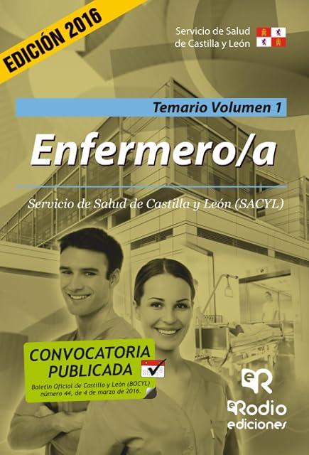 Portada de Enfermero. Temario. Volumen 1. Servicio de Salud de Castilla y Leon