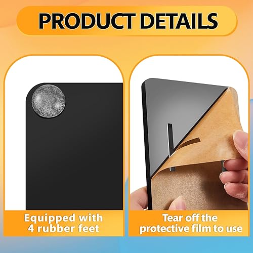 Miniatura 3 de Barydat 2 piezas de acrílico doble controlador soporte antideslizante universal controlador de juegos soporte de almacenamiento para escritorio