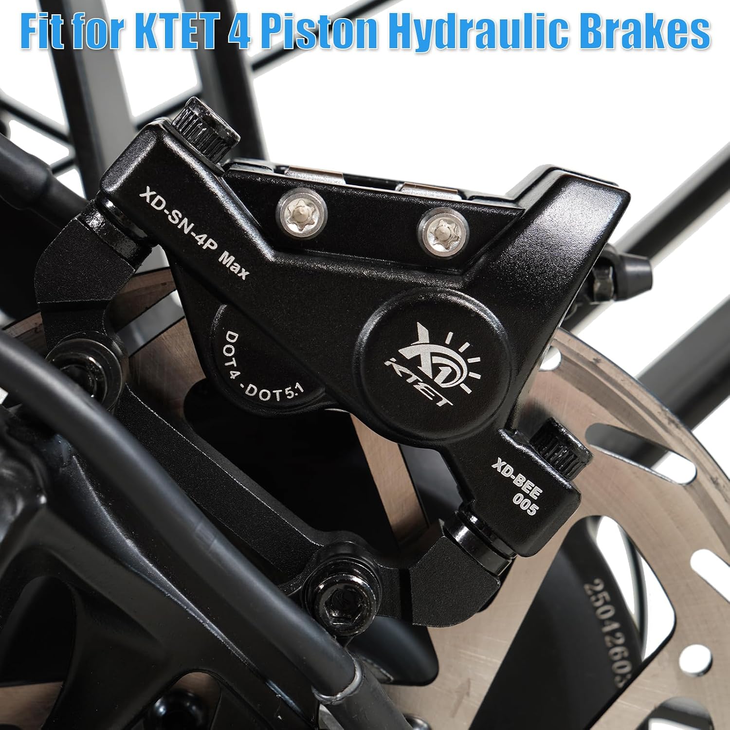 Brake Pads for Ebike: Sintered Metal Brake Pads Fit for KTET 4 Piston Hydraulic Brakes