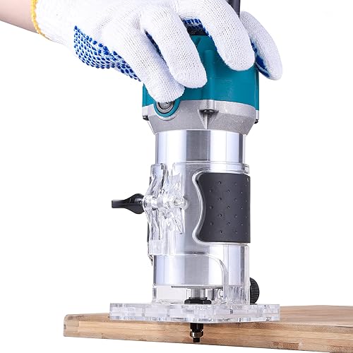 Miniatura 6 de Enrutador de madera, herramienta de enrutador, recortadora de madera, recortadora de mano eléctrica, laminado, grabado, máquina de mano, herramienta