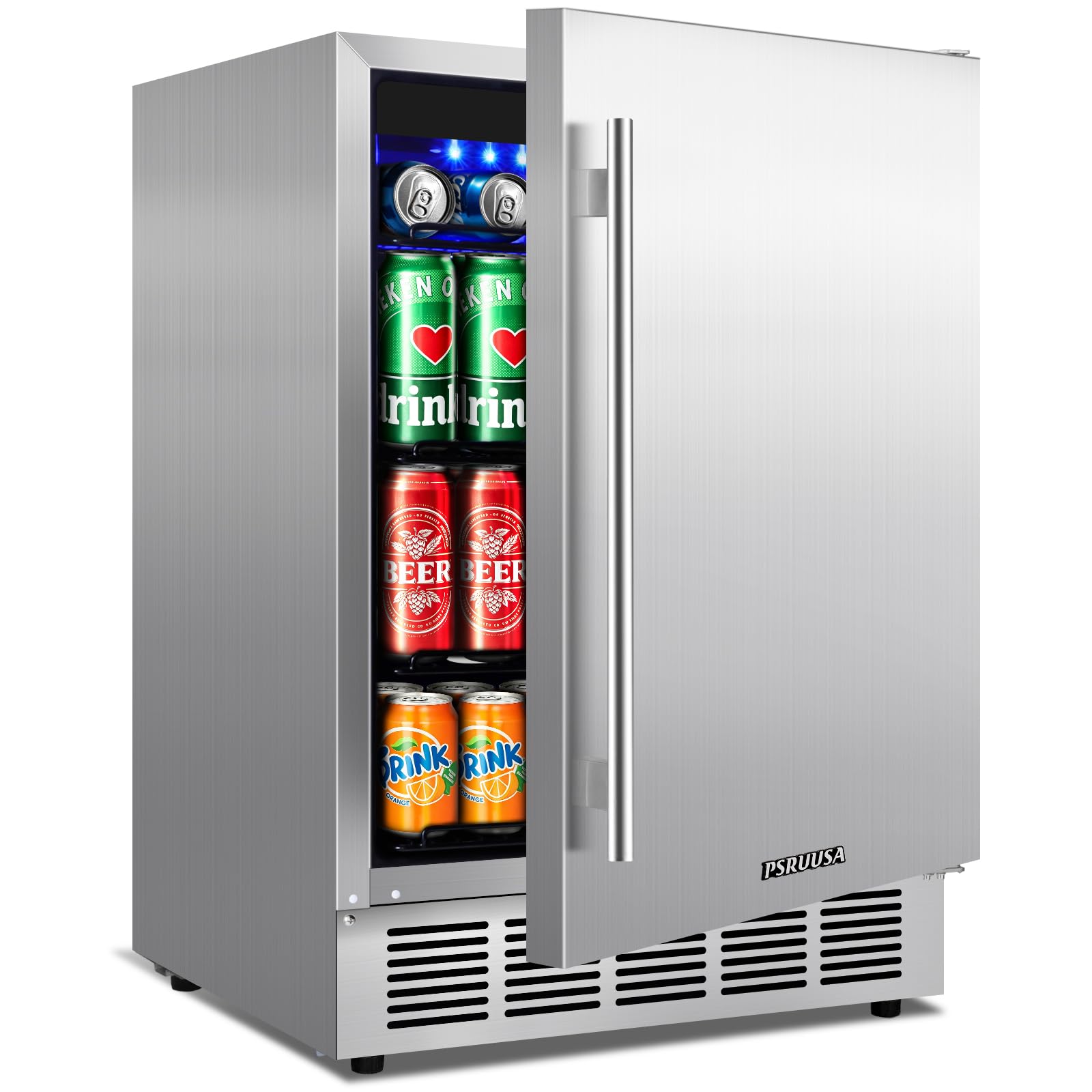 Psruusa B150C-0T Beverage Cooler Stainless Steel