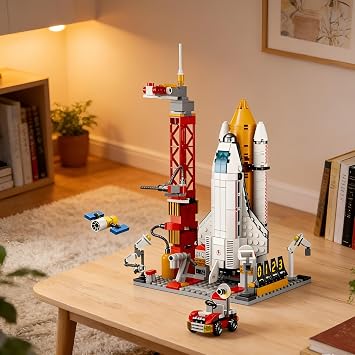 Space Shuttle Rocket Launch Pad Building Blocks Set, 521PCS Technick Model