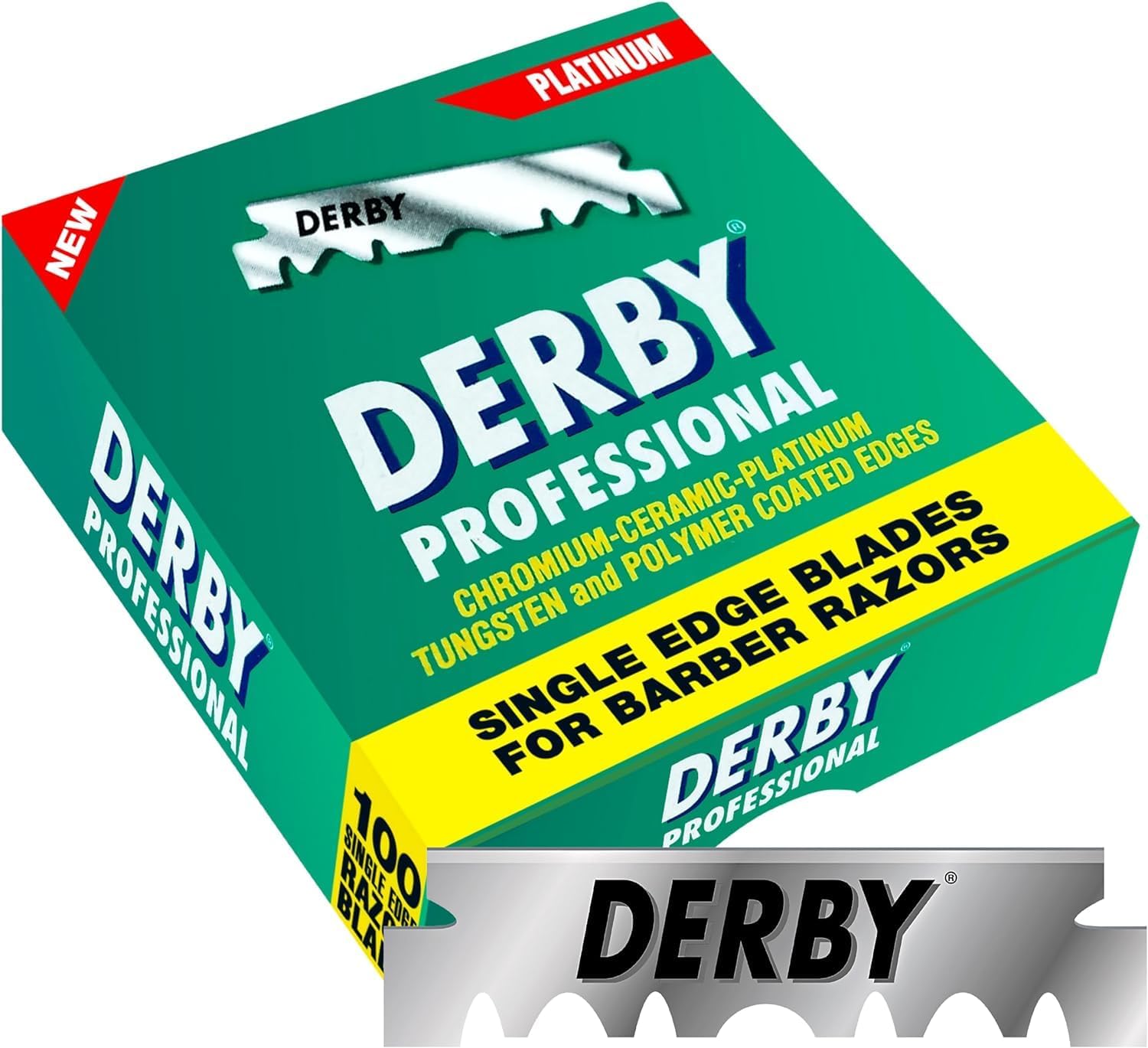 500 "Derby Professional" Single Edge Razor Blades for straight razor