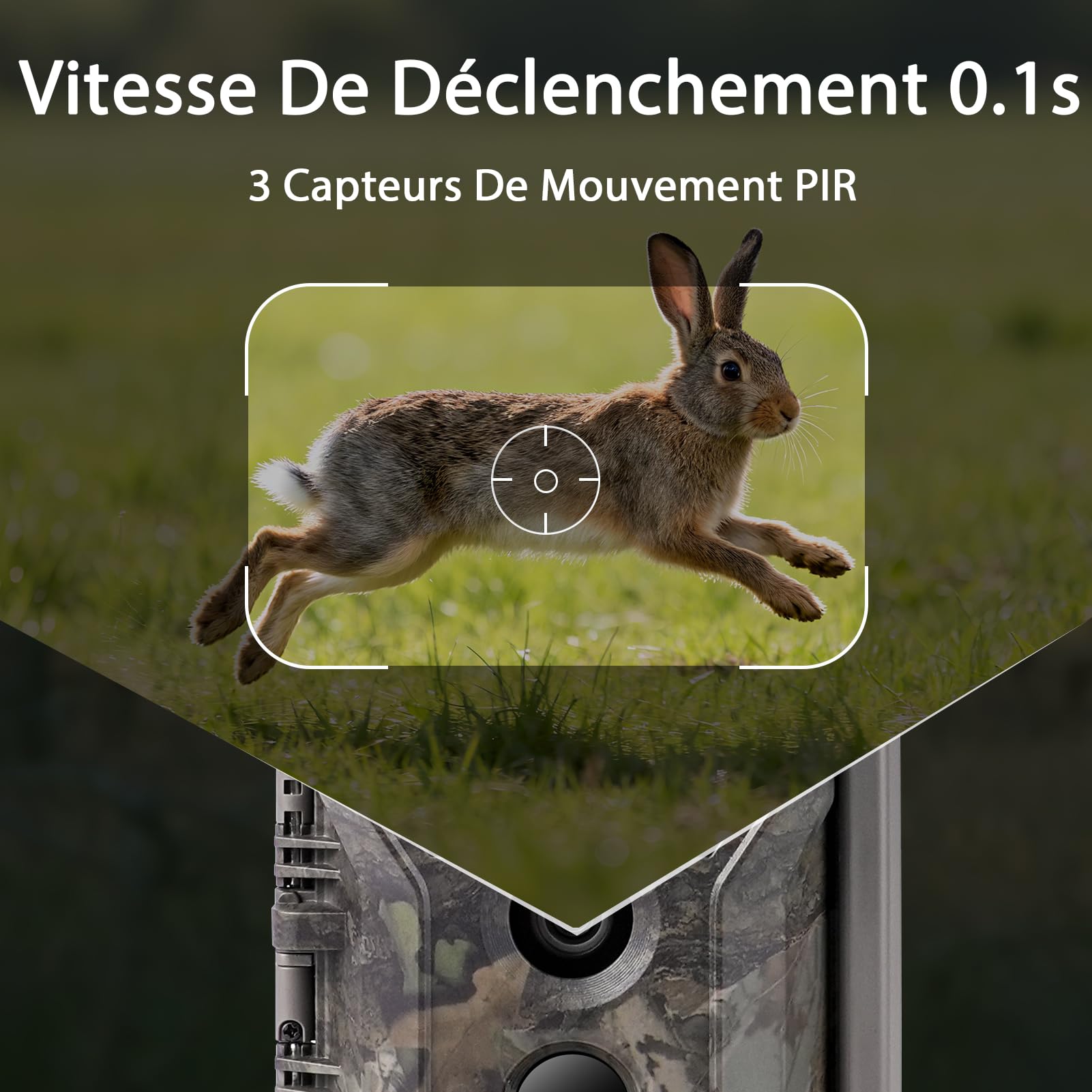 Meidase S970 4G LTE Caméra de Chasse, 48MP 1296P, avec Fonction de Streaming en Direct, Vision Nocturne, Activation par Mouvement 0.1s, Étanche, Transfert d Application, GPS Localisation