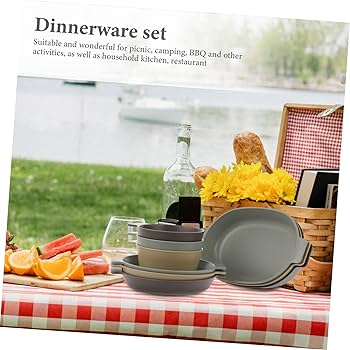 Amazon.co.jp: TOGEVAL 1セット户 携碗碟 楕 碗 製 食 ードの 用