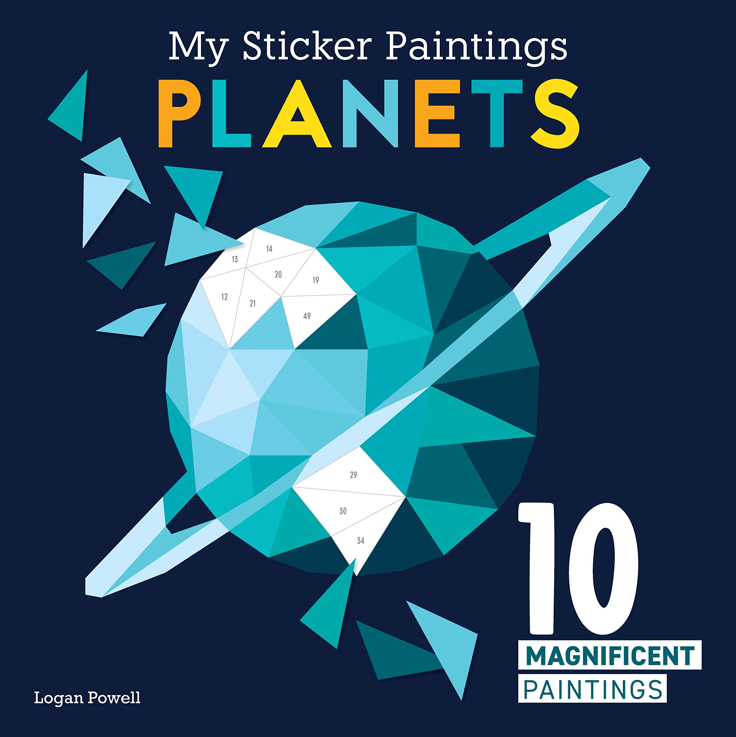 Logan Powell Crystal Paint by Sticker Book - 10 Geometric Designs