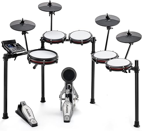 Alesis Nitro Max Kit: Batería Electrónica Completa de 10 Piezas con Parches de Malla y Bluetooth