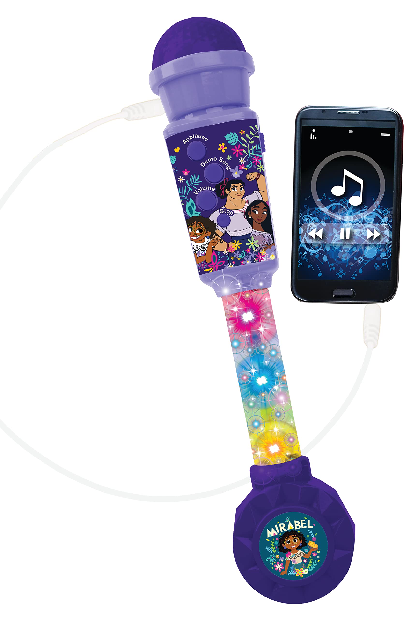 Lexibook Frozen, Altavoz de iluminación con soporte para niños, juego de juguete musical, altura ajustable, efectos de luz, 2 micrófonos incluidos Lexibook Frozen, Altavoz de iluminación con soporte para niños, juego de juguete musical, altura ajustable, efectos de luz, 2 micrófonos incluidos