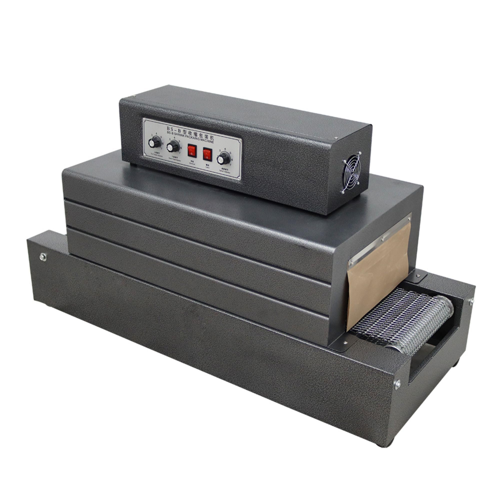 WYDDDARY Shrink Wrap Machine Mesh Type Heat Shrink Packaging Machine Electric Tunnel Packaging Equipment for POF PVC (12X6inch Max Shrink Size) 220V