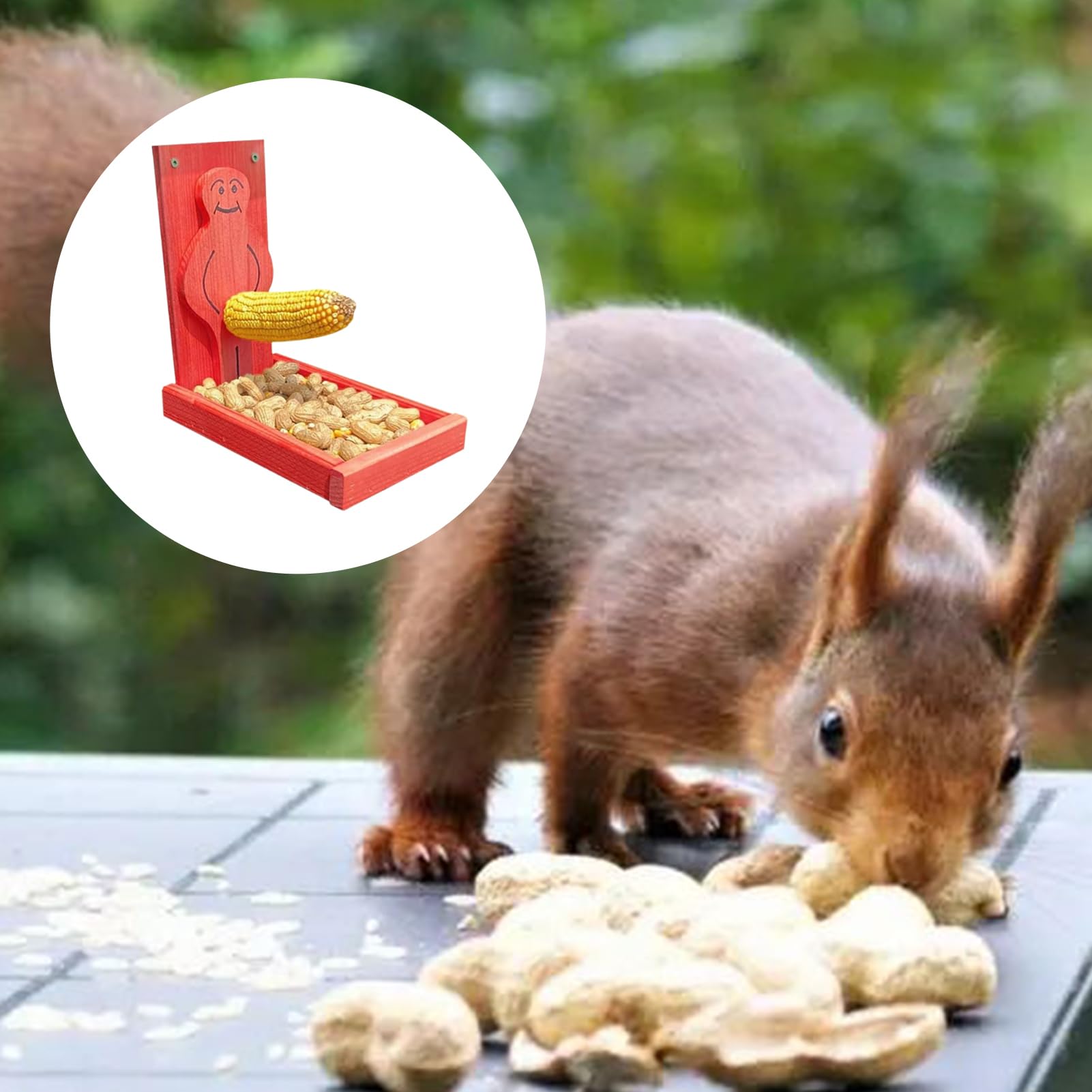 Lustiger Vogelfutterspender Für Eichhörnchen & Vögel – Garten-Deko & Futterstation Für Draußen