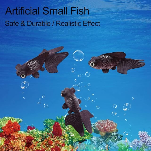 Foto 2 de 8 de TOPINCN Silicona Peces Artificiales Alta Simulación Realista Acuario Flotante Pecera Decoración De Adornos…