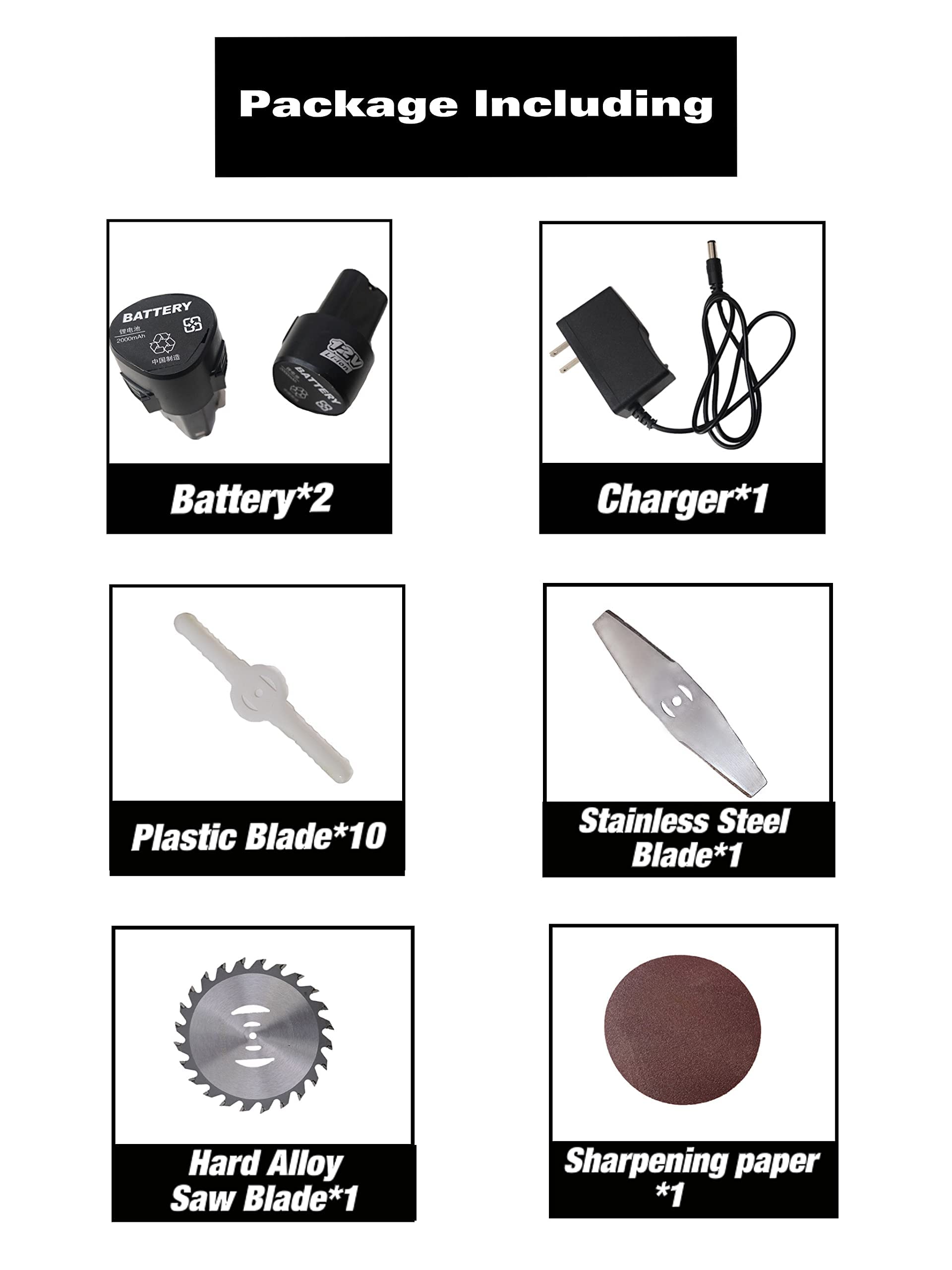 Cordless String Trimmer, Cordless Edger Weed Whacker Grass Eater Lawn Cutter Lawn Mower, 2 Lithium-ion Battery Powered 24V 4000mah