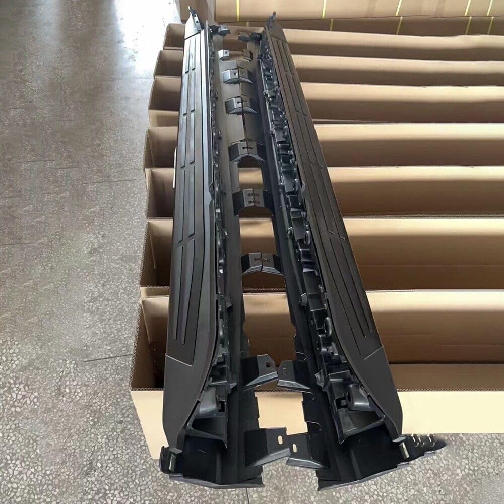 FTAPACCE 2PCS Side Steps Running Boards Nerf Bars Side Pedals Fits for BMW X7 G07 2019-2026 Aluminum Black (Black)