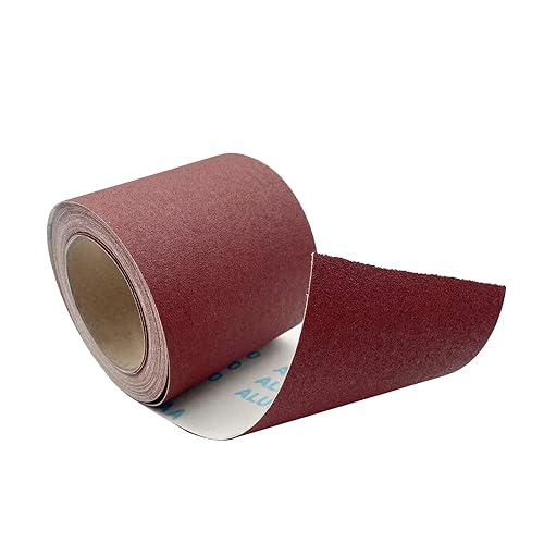 Miniatura 8 de Rollo de papel de lija de grano 60 de 4.5 pulgadas de ancho de 10 yardas ( 71 piezas de papel de lija de 14 de hoja) rollo de papel de arena