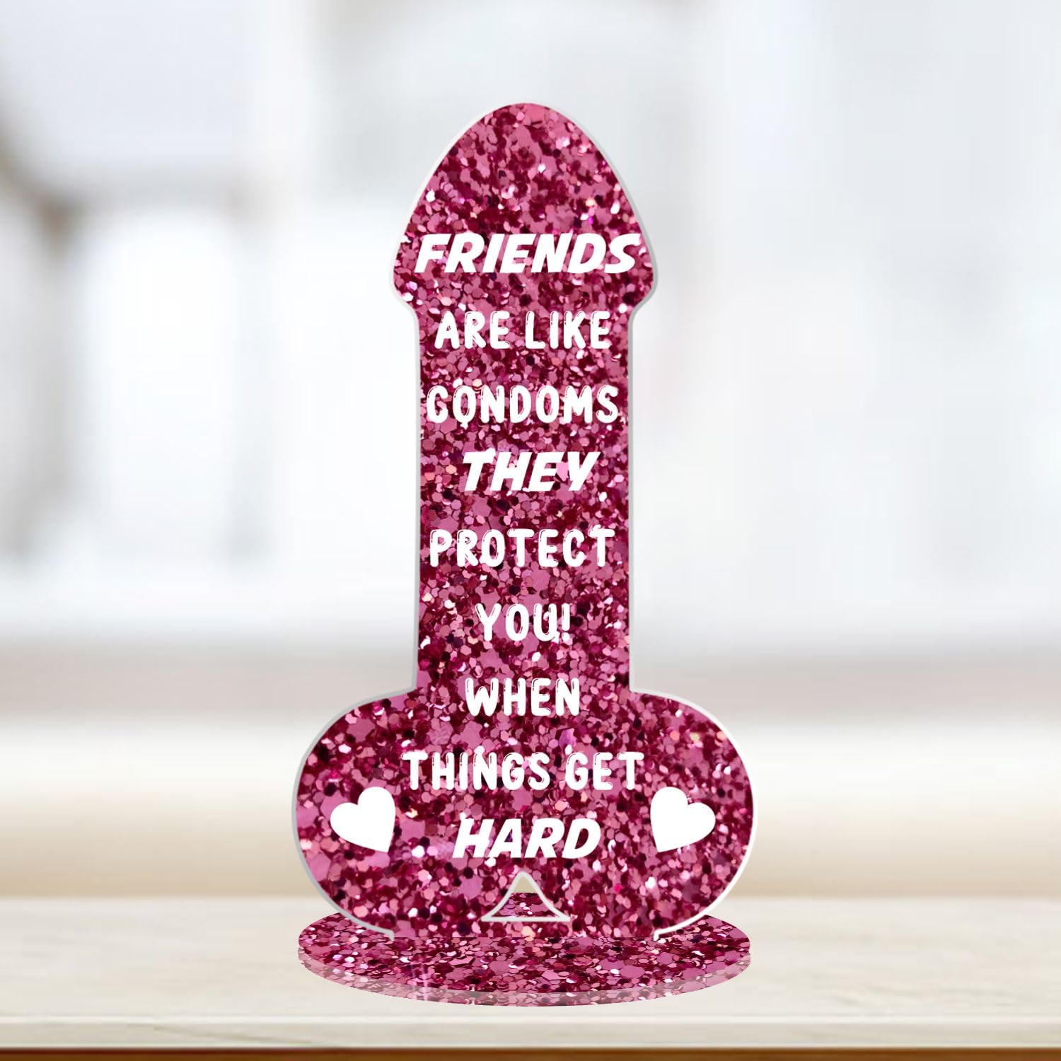Placa de amistad grosera Pixie's Gifts decorativa e ideal para el escritorio de tu mejor amiga