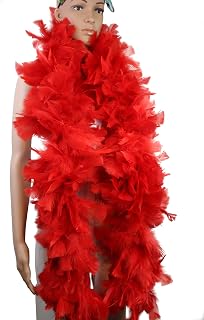150 Gram Turkey Flat Large Feather Boa, Good for Party, Dress Up, Halloween Costume, Decoration