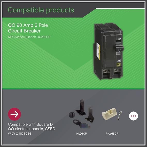 Square D by Schneider Electric Square D - QO290CP QO 90-Amp Two-Pole Circuit Breaker