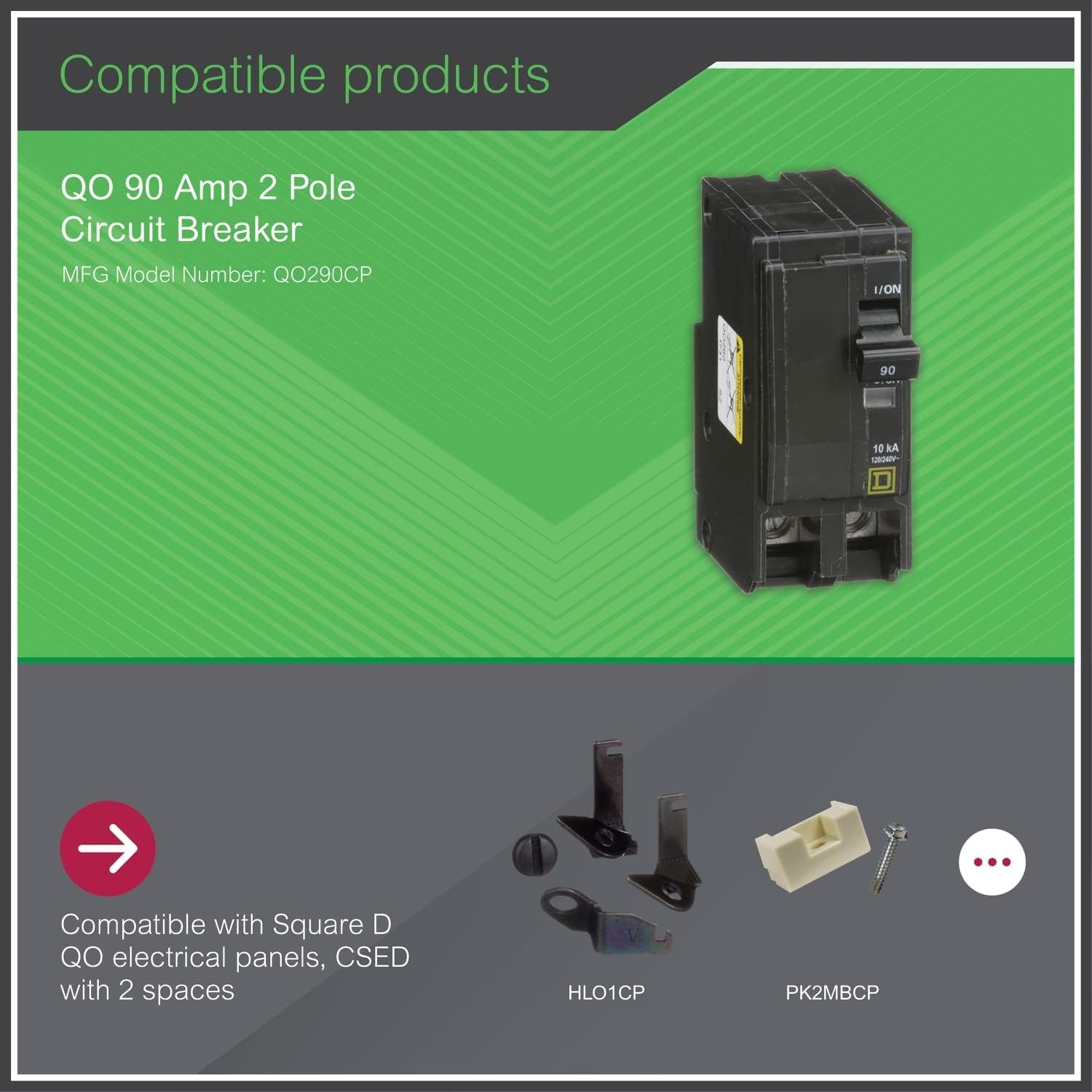 Square D by Schneider Electric Square D - QO290CP QO 90-Amp Two