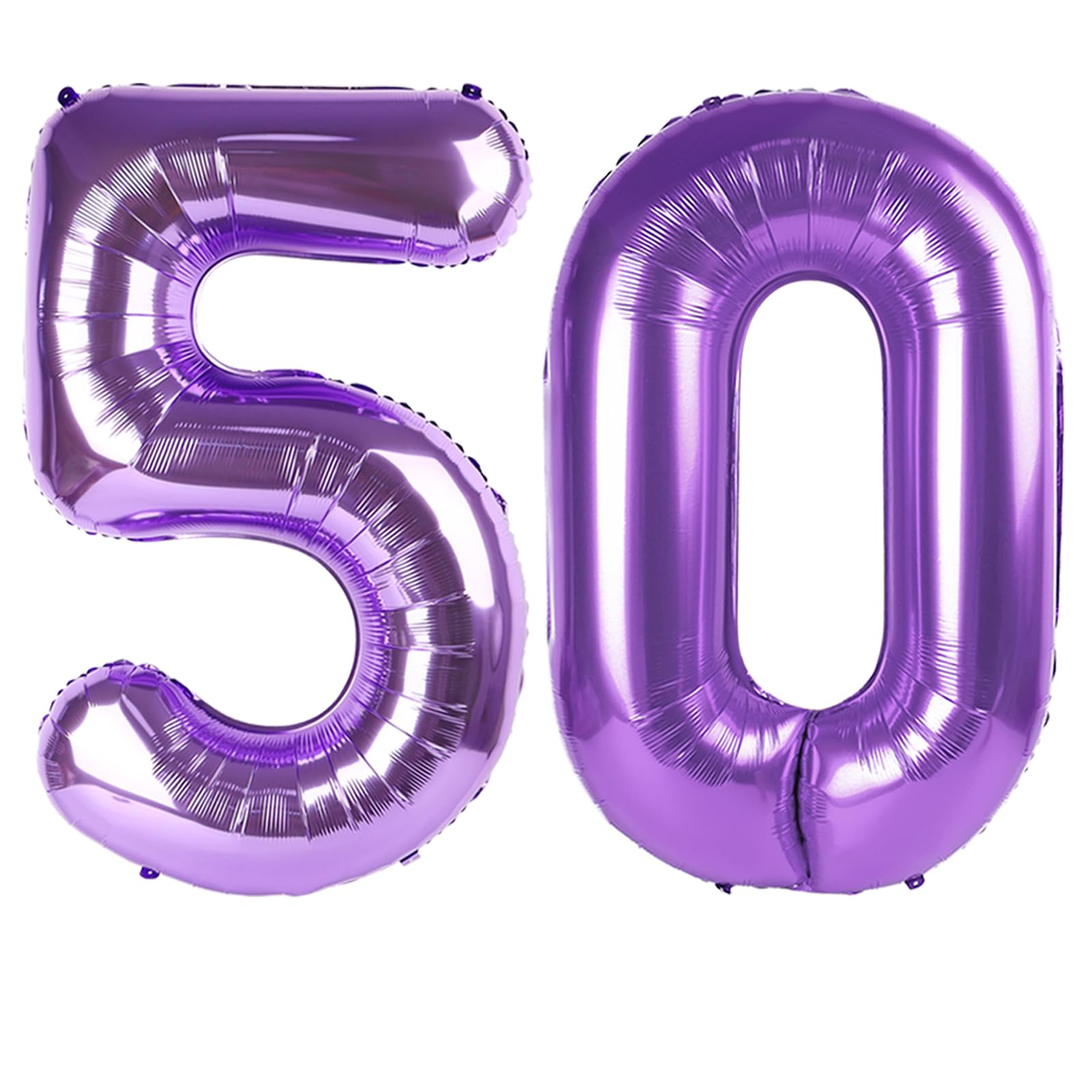 Number Balloons 50 Balloon 40 inch Purple for 50 Birthday Party Decorations
