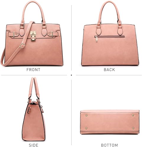 Miniatura 3 de Dasein Bolsos y monederos para mujer, bolso de hombro para mujer, asa superior, bolsa de trabajo con embrague a juego